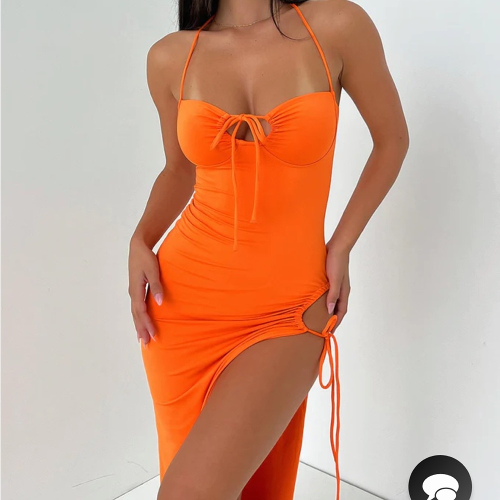 Orange Maxi Dress BRAND NEW w tags